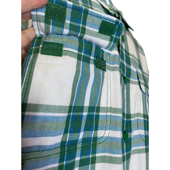 Duluth Trading Co Mens XL Plaid Button Down Long Sleeve Cotton Blend Shirt - Picture 6 of 9